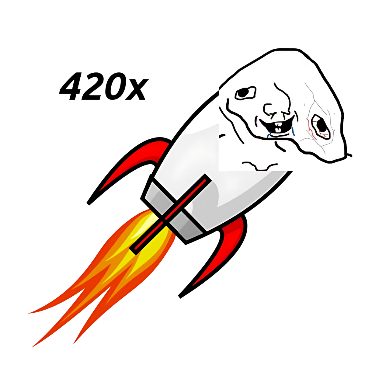 420x ghost rocket ship to the moon
